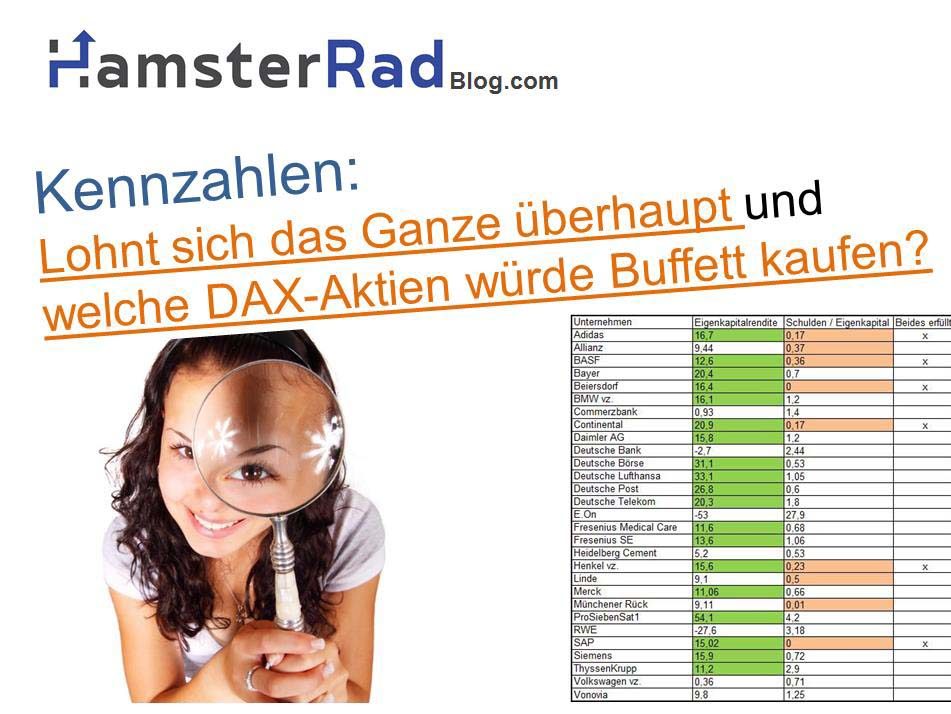 Sind Kennzahlen Sinnvoll Welche Dax Aktien Würde Buffett Kaufen